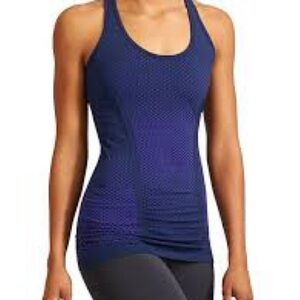 Athleta Fastest Track Tank Women's Navy/Colalt Blue Racerback Tank Top xl